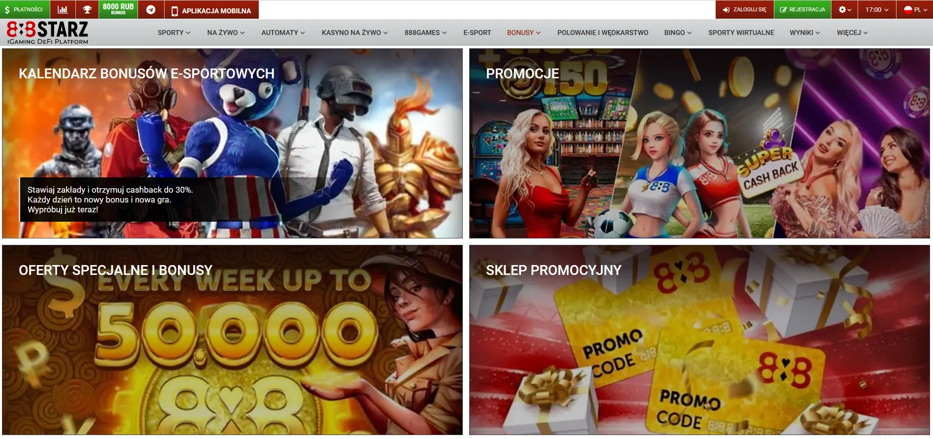 888 starz bonusy